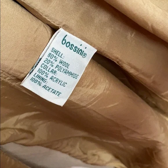 Vintage Tan/Beige Wool Coat - Picture 6 of 7